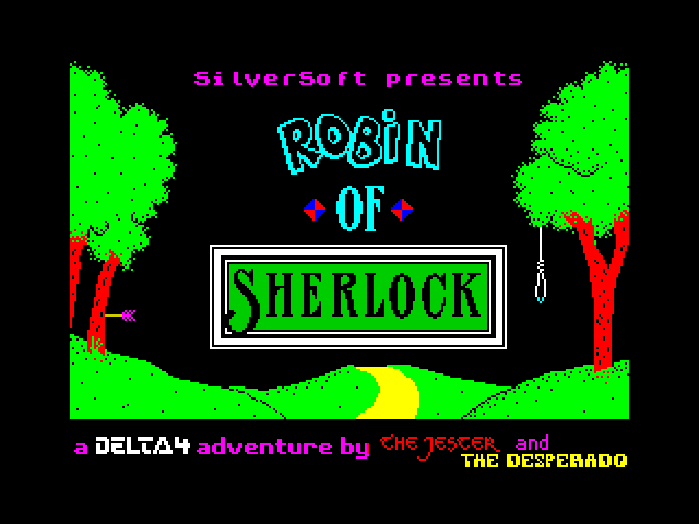 Robin of Sherlock title screen for ZX Spectrum